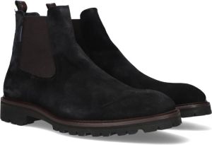 Floris van Bommel Chelsea boots Heren Boots Laarzen Herenschoenen Suède SFM-60018 Zwart