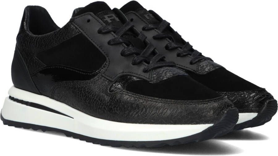 Floris van Bommel Sfw-10082 Lage sneakers Leren Sneaker Dames Zwart +