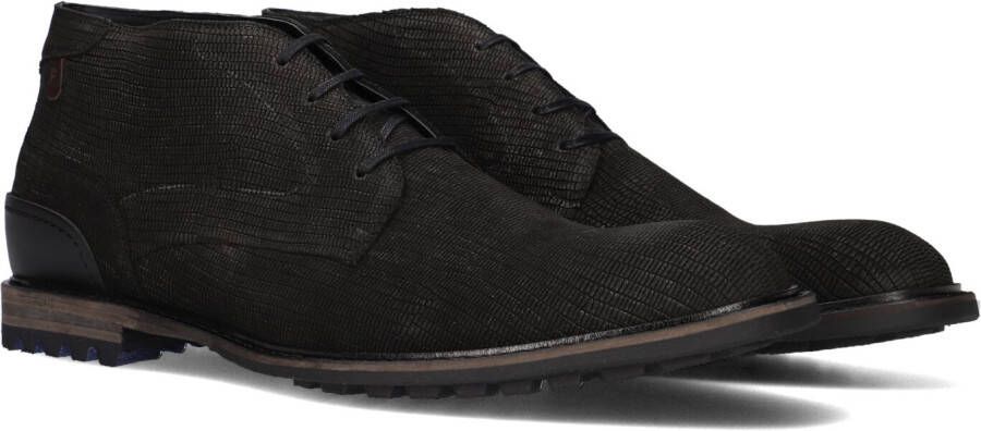 Floris van Bommel CREPI~11.28~~~~~~~~~~~~~~~~~~~ Vrije tijd half-hoogHeren veterschoenHeren sneakers Zwart