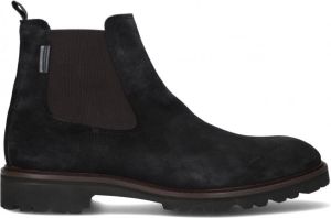Floris van Bommel Chelsea boots Heren Boots Laarzen Herenschoenen Suède SFM-60018 Zwart