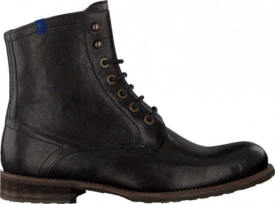 Floris van Bommel Zwarte veterschoenen voor heren