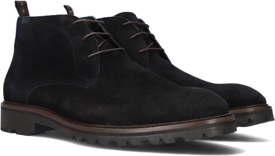 Floris Van Bommel Zwarte Veterschoenen Sfm-50082