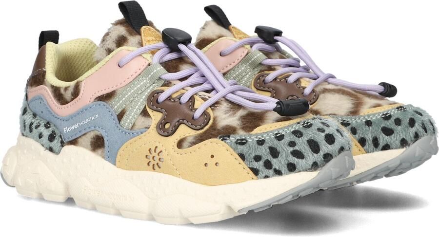 Flower mountain Yamano 3 Junior Sneakers Meisjes Leren Sneaker Multi