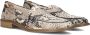 Fred de la bretoniere Loafer Bodil Python Zwart Wit - Thumbnail 1