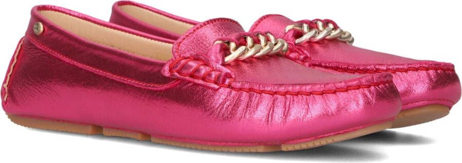 Fred de la Bretoniere Roze Metallic Mocassin met Gouden Details Pink Dames