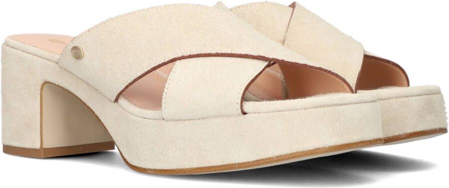 FRED DE LA BRETONIERE Muiltjes Dames 163010184 Maat: 39 Materiaal: Suède Kleur: Beige