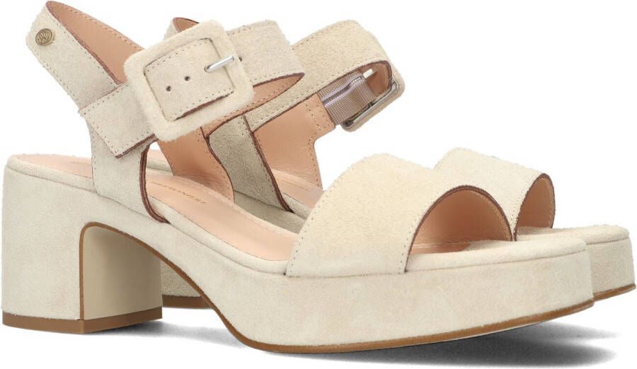 FRED DE LA BRETONIERE Sandalen Dames 163010182 Maat: 37 Materiaal: Suède Kleur: Beige