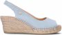 Fred de la Bretoniere 153010240 Espadrilles Zomer Schoenen Dames Blauw - Thumbnail 1