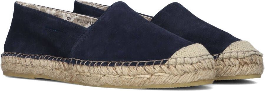 Fred de la Bretoniere Blauwe Espadrilles met Geweven Detail Blue Dames