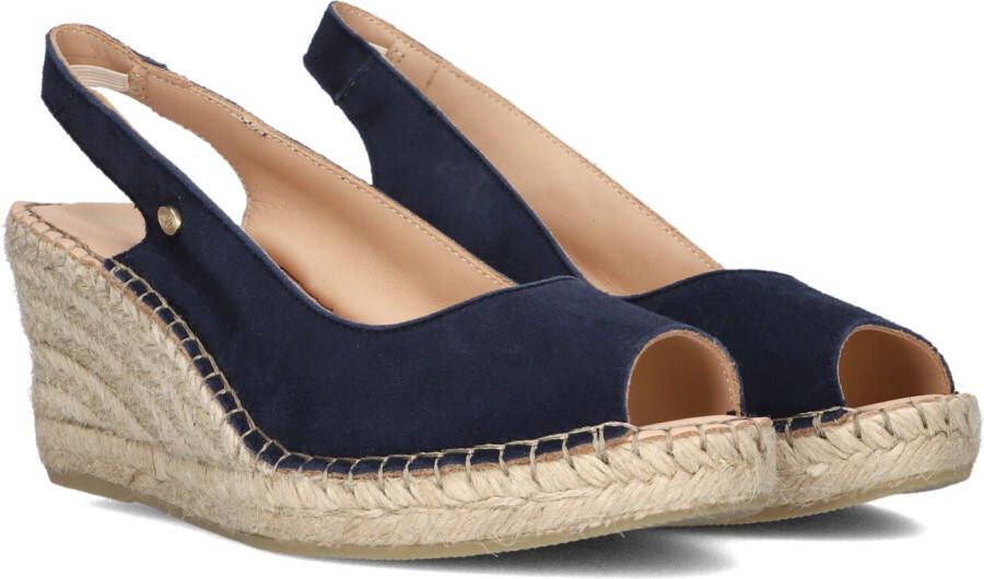 Fred de la Bretoniere Espadrille Clare Beau Donker Blauw