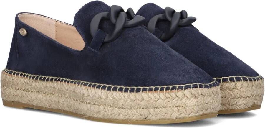 Fred de la Bretoniere June LI Suède Espadrilles Blue Dames