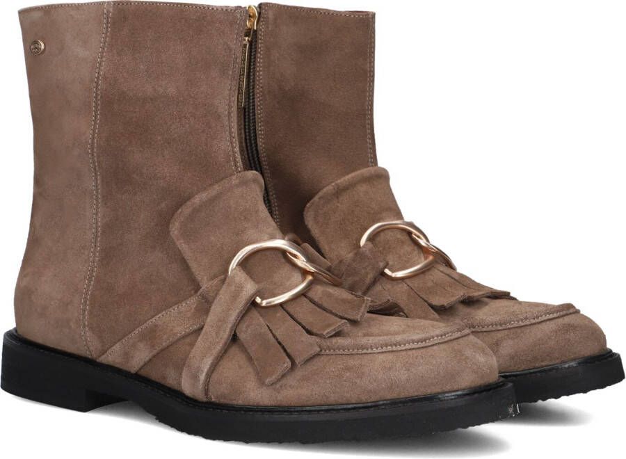 FRED DE LA BRETONIERE Enkelboots Dames Paris Hay Maat: 37 Materiaal: Suède Kleur: Taupe