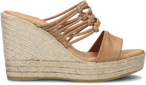 Fred de la Bretoniere 153010262 Sandalen Met Sleehak Dames Cognac