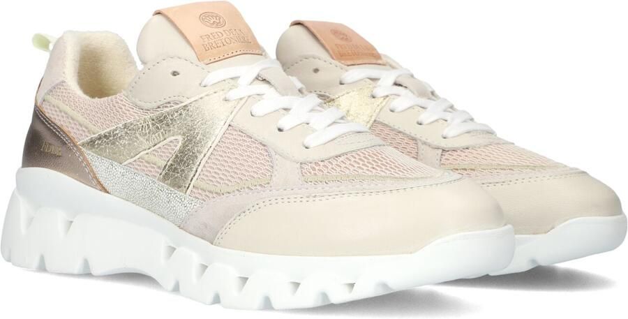 FRED DE LA BRETONIERE Lage Sneakers Dames Nona Eef Leer Beige