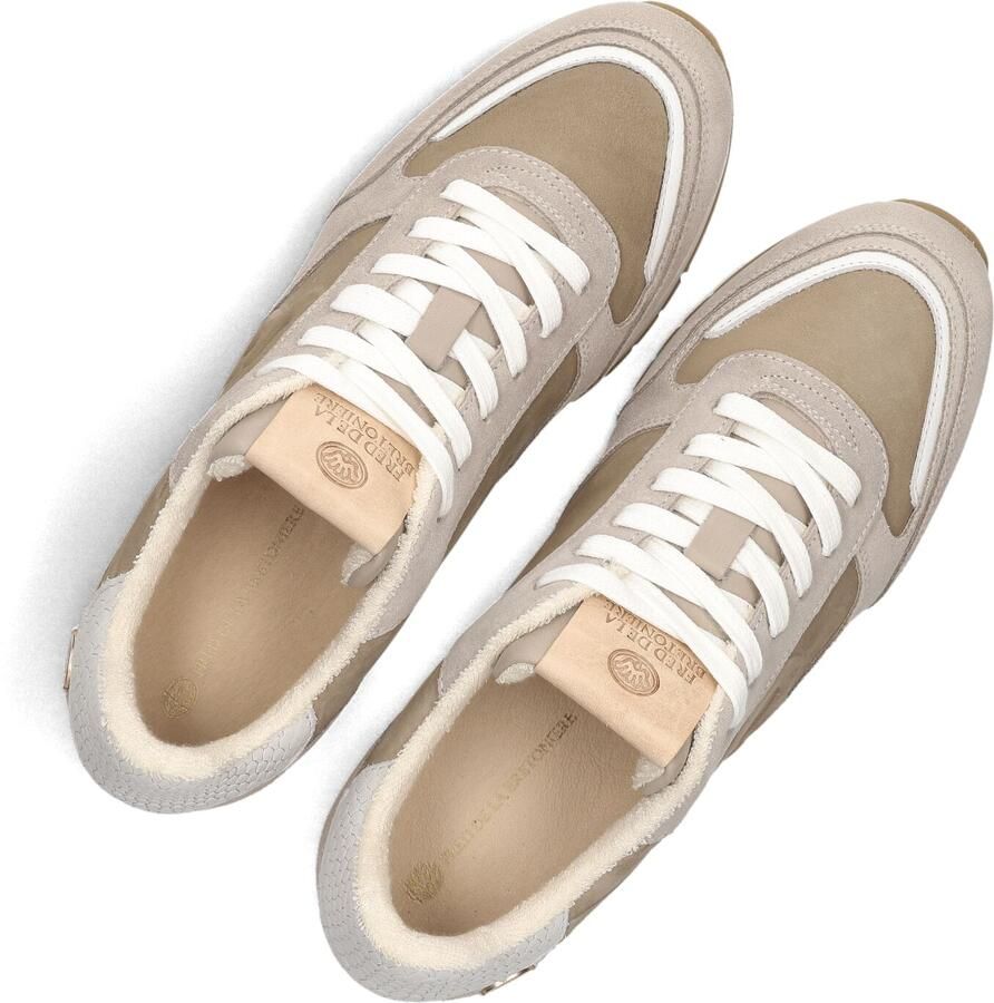 FRED DE LA BRETONIERE Lage Sneakers Dames Vlora Sign Suède Beige - Foto 3
