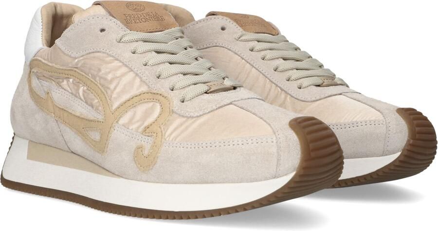 FRED DE LA BRETONIERE Lage Sneakers Dames Yentl Sign Textiel Beige - Foto 5