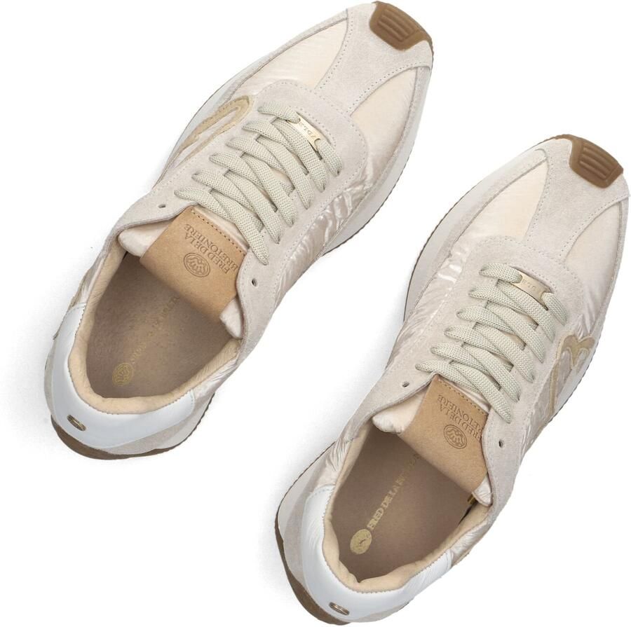 FRED DE LA BRETONIERE Lage Sneakers Dames Yentl Sign Textiel Beige - Foto 3