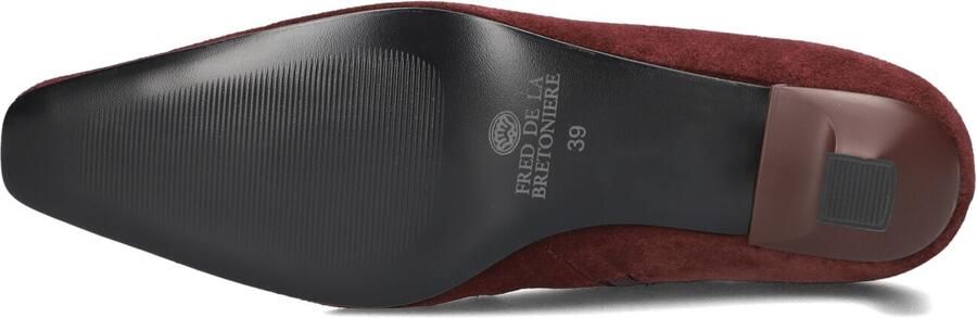 Fred de la bretoniere CARA CARLA Ankle Boot Suede Bordo - Foto 5