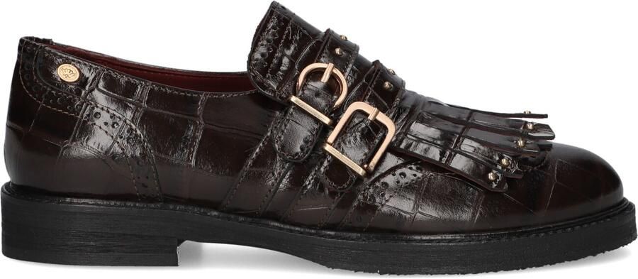 FRED DE LA BRETONIERE Loafers Dames Paris Eros Leer Bruin