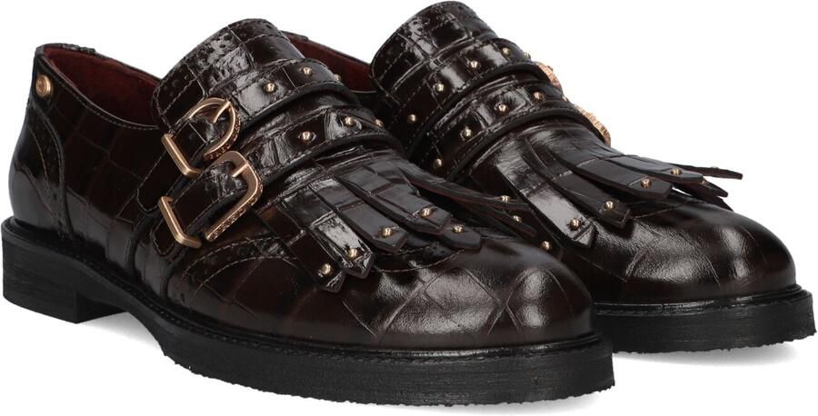 FRED DE LA BRETONIERE Loafers Dames Paris Eros Leer Bruin