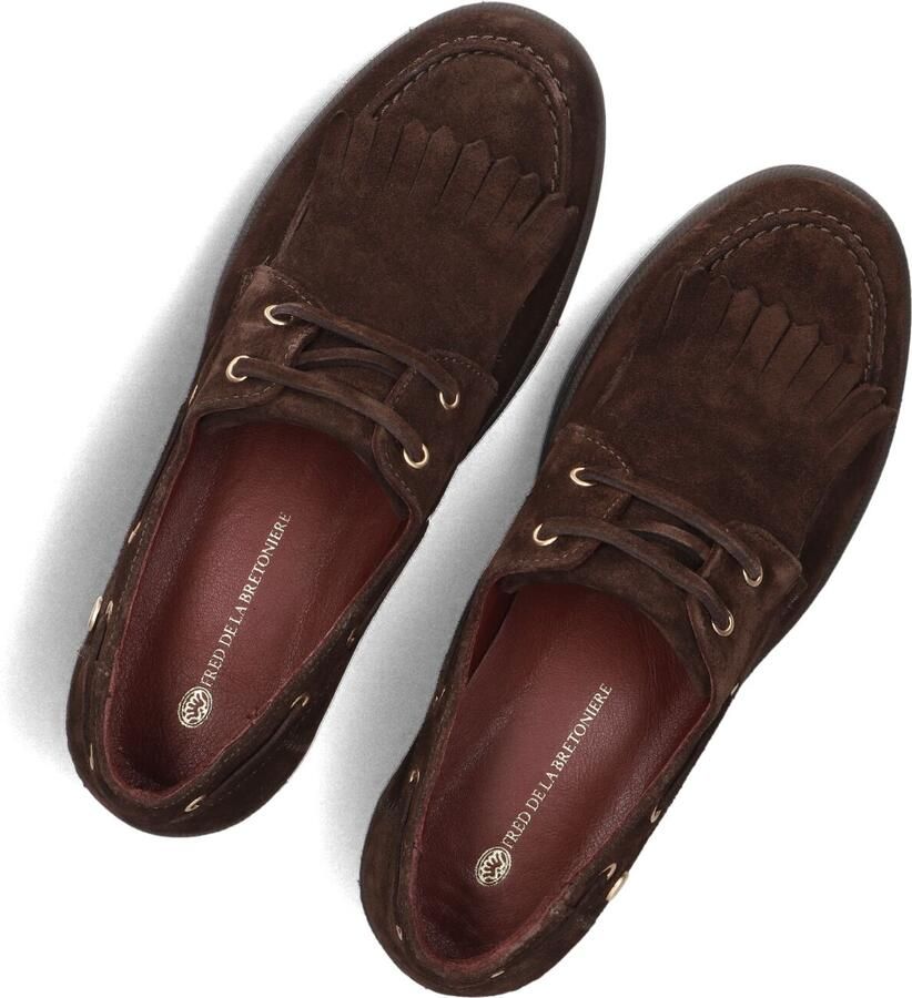 FRED DE LA BRETONIERE Mocassins Dames Edia Indi Suède Bruin - Foto 4