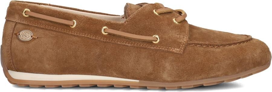 Fred de la Bretoniere Uta Mocca Mocassins Dames Instappers Bruin - Foto 4