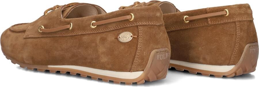 Fred de la Bretoniere Uta Mocca Mocassins Dames Instappers Bruin - Foto 5