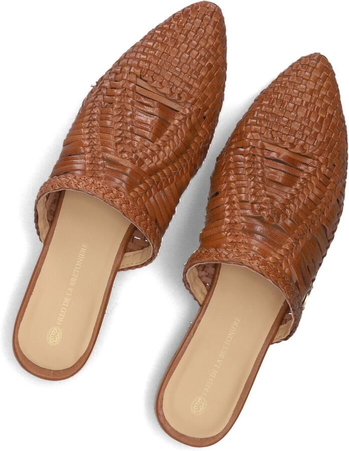 FRED DE LA BRETONIERE Slippers Dames Ellis Mule Maat: 42 Materiaal: Leer Kleur: Bruin - Foto 2