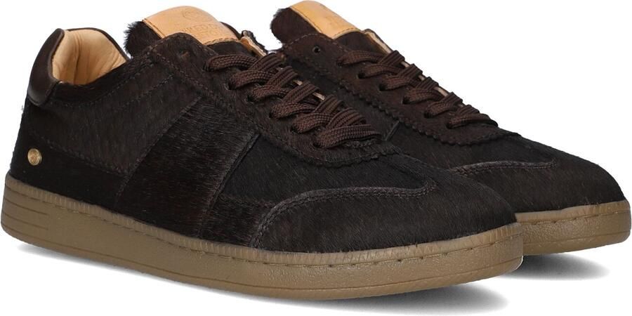 Fred de la Bretoniere ZAZZA ELLA Sneaker Pony Snake Dark Brown