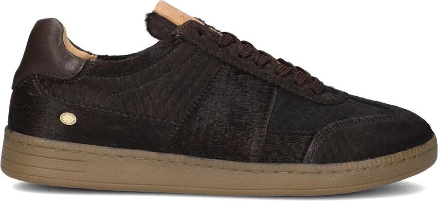 Fred de la Bretoniere ZAZZA ELLA Sneaker Pony Snake Dark Brown