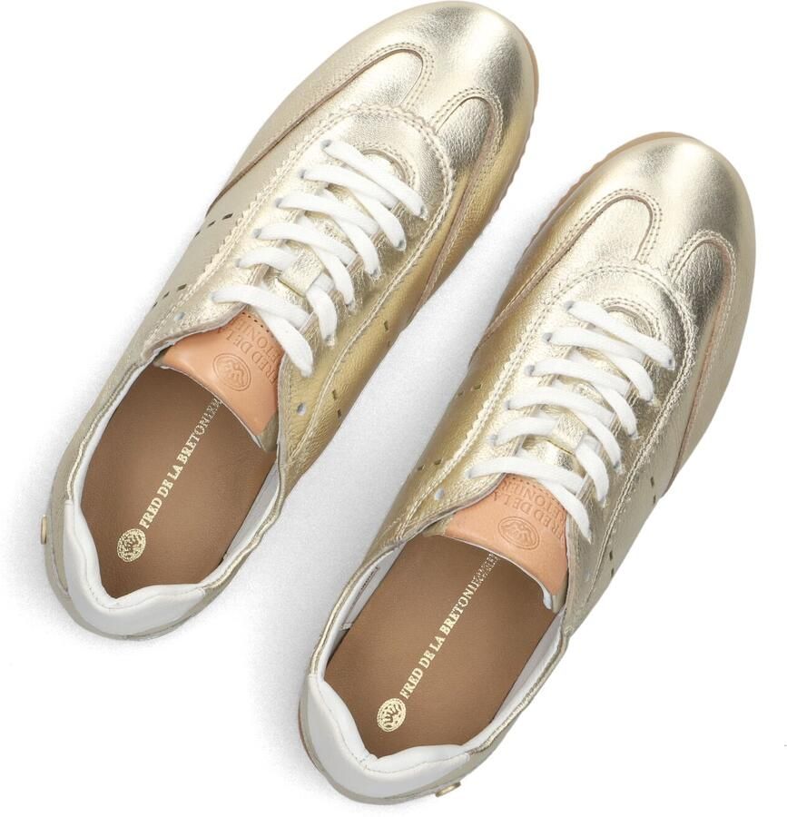 FRED DE LA BRETONIERE Lage Sneakers Dames Ylva Loa Leer Goud - Foto 3