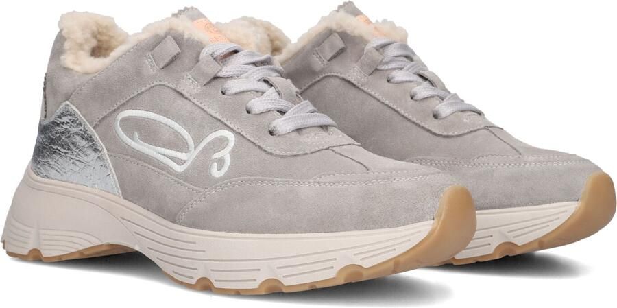 FRED DE LA BRETONIERE Lage Sneakers Dames Mariola Sign Teddy Lining Suède Grijs