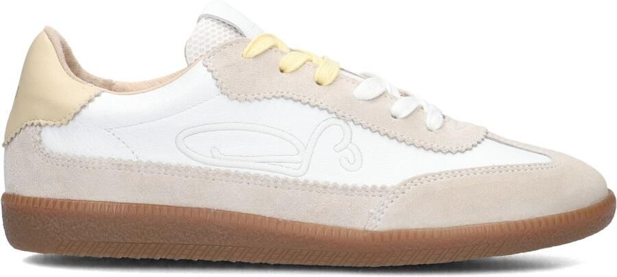 FRED DE LA BRETONIERE Lage Sneakers Dames Pearl Sign Leer Wit