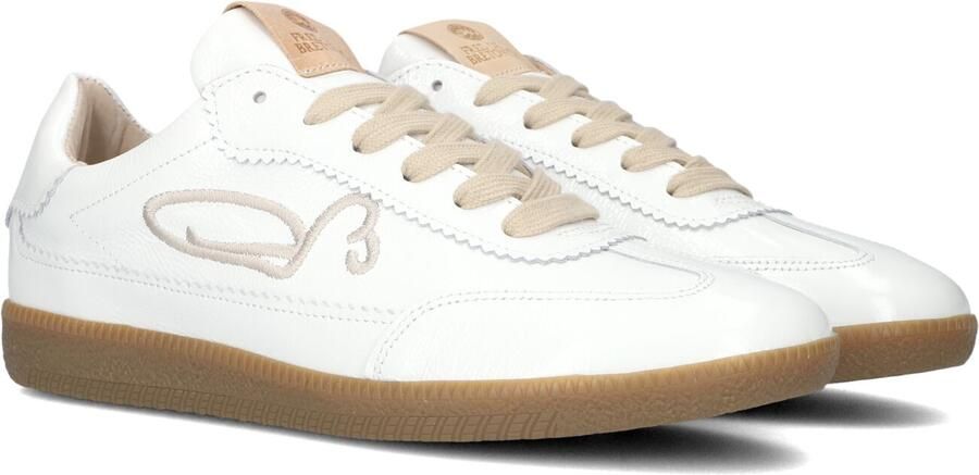 FRED DE LA BRETONIERE Lage Sneakers Dames Pearl Sign Leer Wit