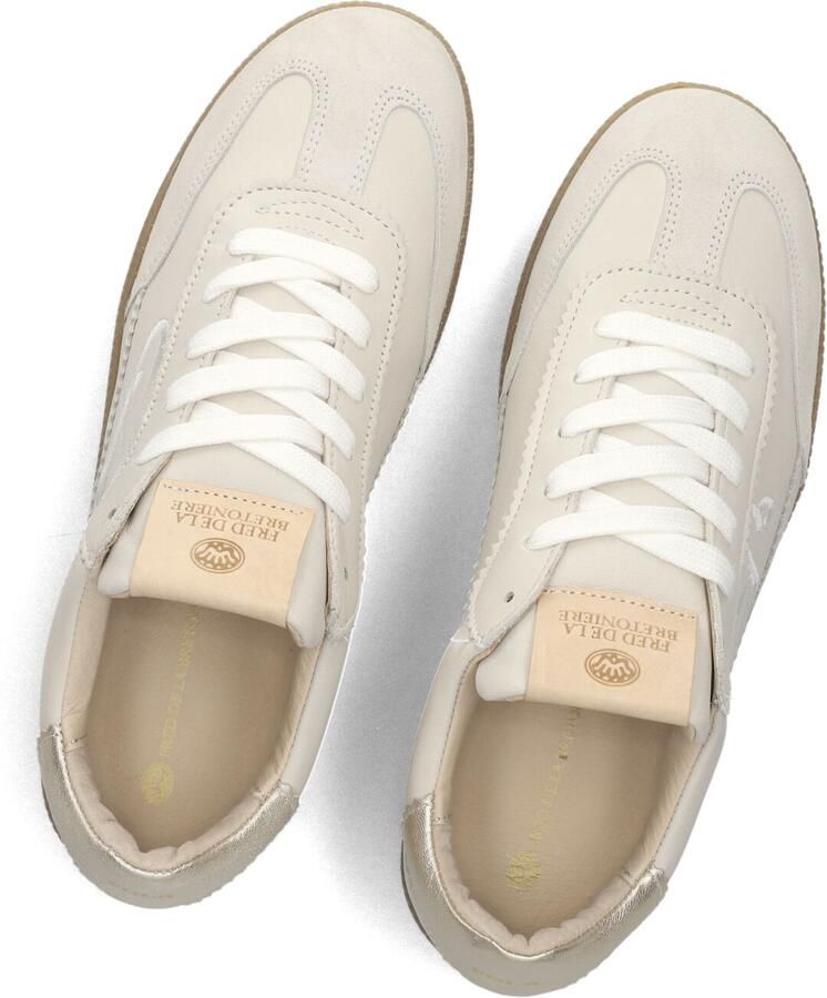 FRED DE LA BRETONIERE Lage Sneakers Dames Pearl Sign Leer Beige - Foto 4