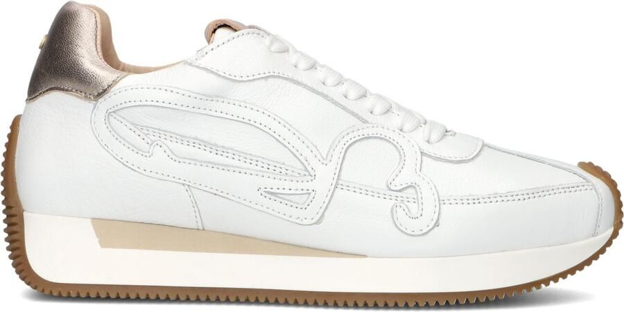 FRED DE LA BRETONIERE Lage Sneakers Dames Yentl Sign Leer Wit