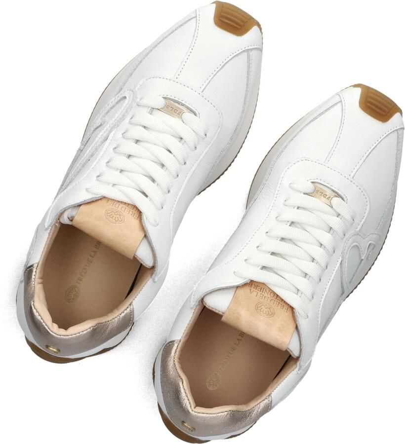 FRED DE LA BRETONIERE Lage Sneakers Dames Yentl Sign Leer Wit - Foto 3