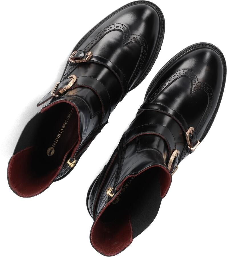 FRED DE LA BRETONIERE Biker Boots Dames Paris Edane Lakleer Zwart - Foto 2