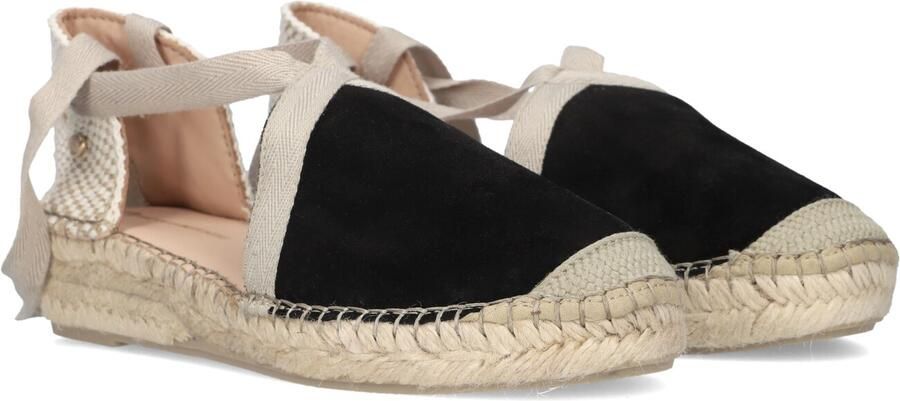 Fred de la Bretoniere Romi Luz Espadrille Suède Zwart