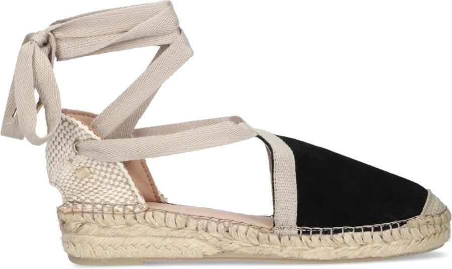 Fred de la Bretoniere Romi Luz Espadrille Suède Zwart - Foto 4