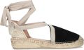 FRED DE LA BRETONIERE Espadrilles Dames Romi Luz Suède Zwart - Zwart