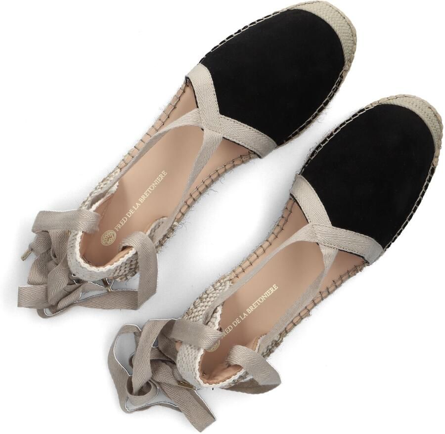 Fred de la Bretoniere Romi Luz Espadrille Suède Zwart - Foto 2