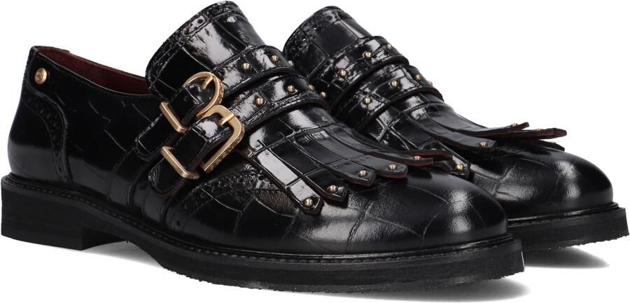 Fred de la Bretoniere PARIS EROS Loafer Shiny Croco Leather Black