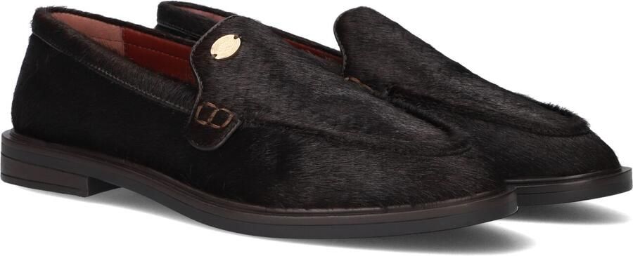 Fred de la Bretoniere FAIRY EMIOR Loafer Snake Pony Leather Dark Brown