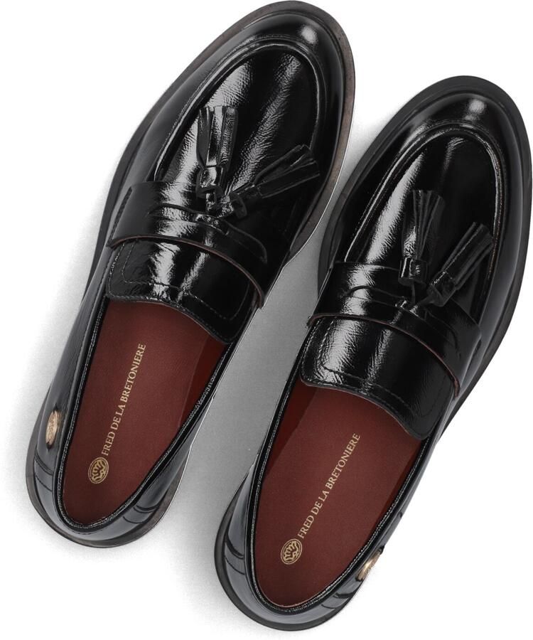 FRED DE LA BRETONIERE Loafers Dames Fairy Moccy Lakleer Zwart - Foto 4