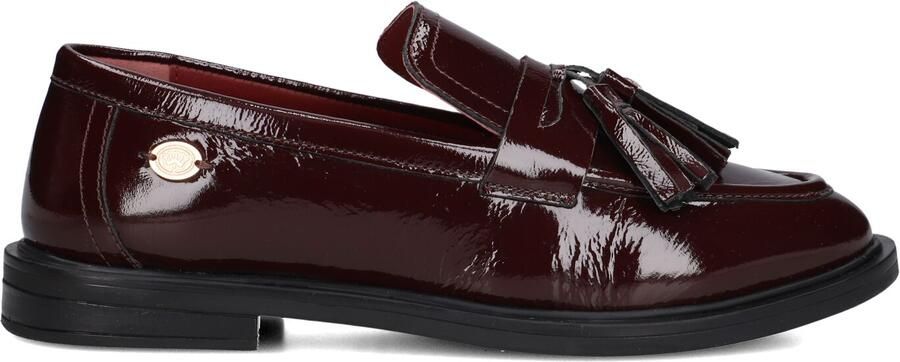 Fred de la Bretoniere FAIRY MOCCY Loafer Wrinkle Patent Bordeaux Red - Foto 3