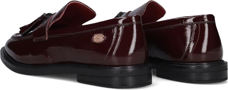 Fred de la Bretoniere FAIRY MOCCY Loafer Wrinkle Patent Bordeaux Red - Foto 4