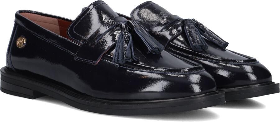Fred de la Bretoniere FAIRY MOCCY Loafer Wrinkle Patent Dark Navy