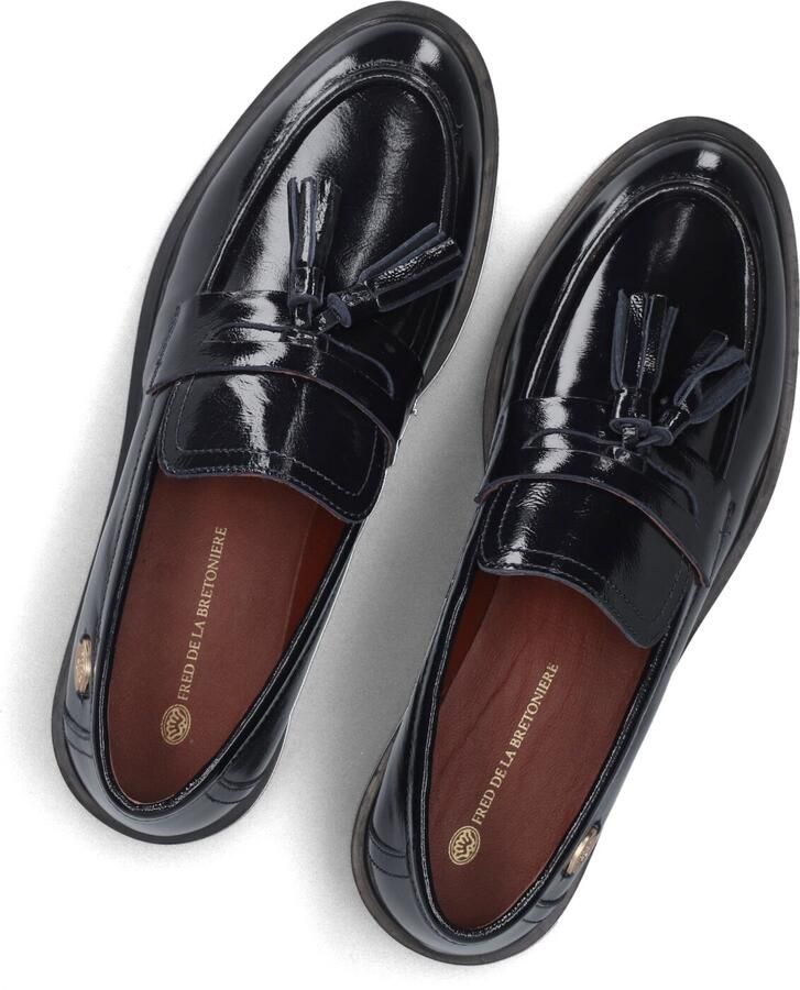 Fred de la Bretoniere Fairy Moccy Loafers Dames Instappers Donkerblauw - Foto 6