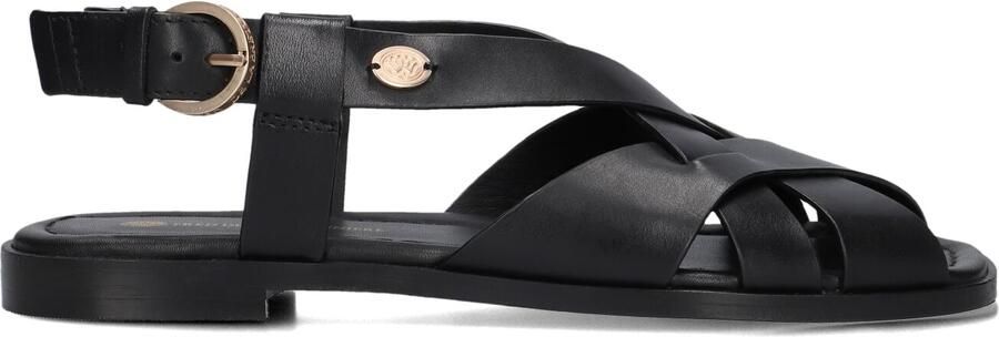 FRED DE LA BRETONIERE Sandalen met Hak Dames Gitel Cross Maat: 40 Materiaal: Leer Kleur: Zwart - Foto 4